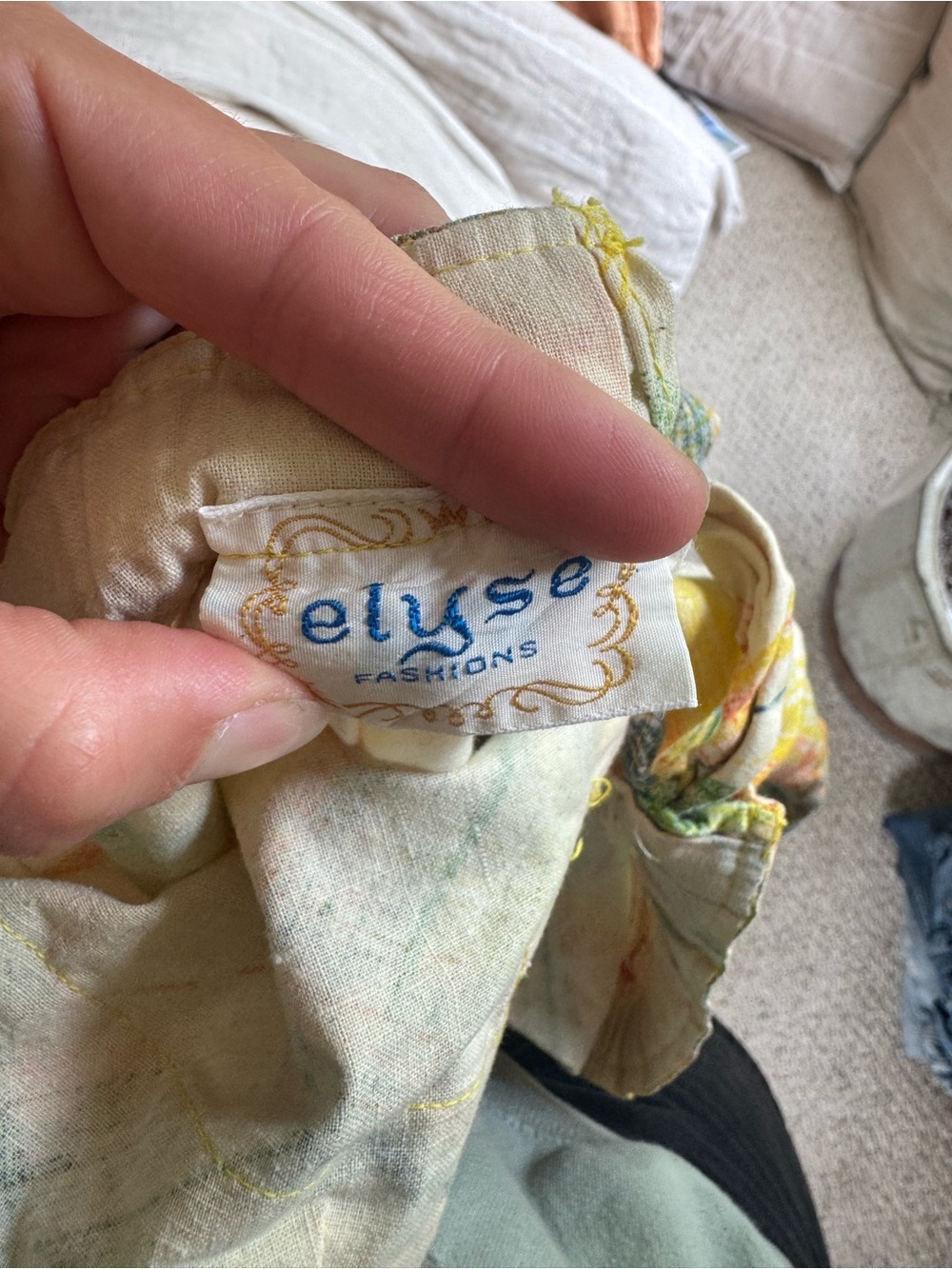 Vintage linen skirt - Picture 5 of 6